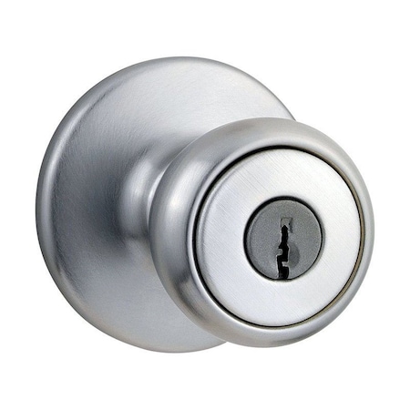 Kwikset Kwikset Tylo Satin Chrome Entry Door Knob 1-3/4 in. 94002-829